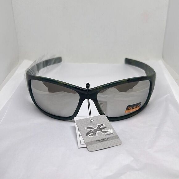X-Loop Camouflage Mirrored Mens Sunglasses - Picture 3 of 3
